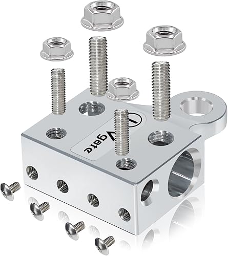 Miniatura 2 de Vgate Bloque de distribución de batería de plomo o litio de 12 vías, conectores de terminales de varios tamaños con extremos atornillados o pernos