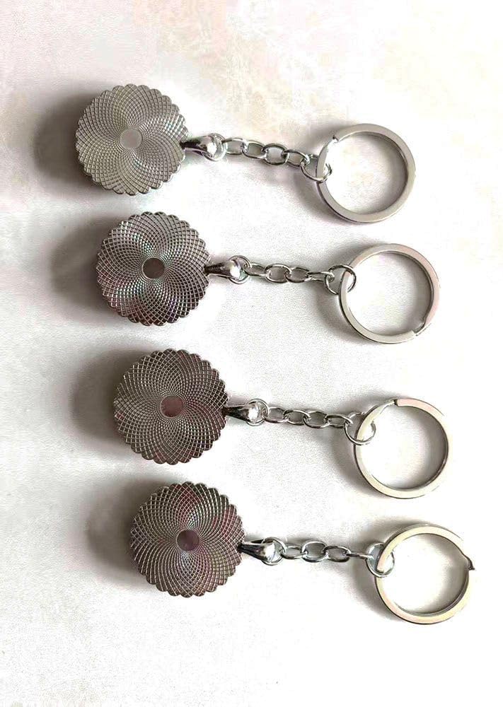 Heiorpai 1PCS Periphery Inlaid Rhinestones Stainless Steel Country Flag Keychain Metal Key Chain Key Ring - Image 5