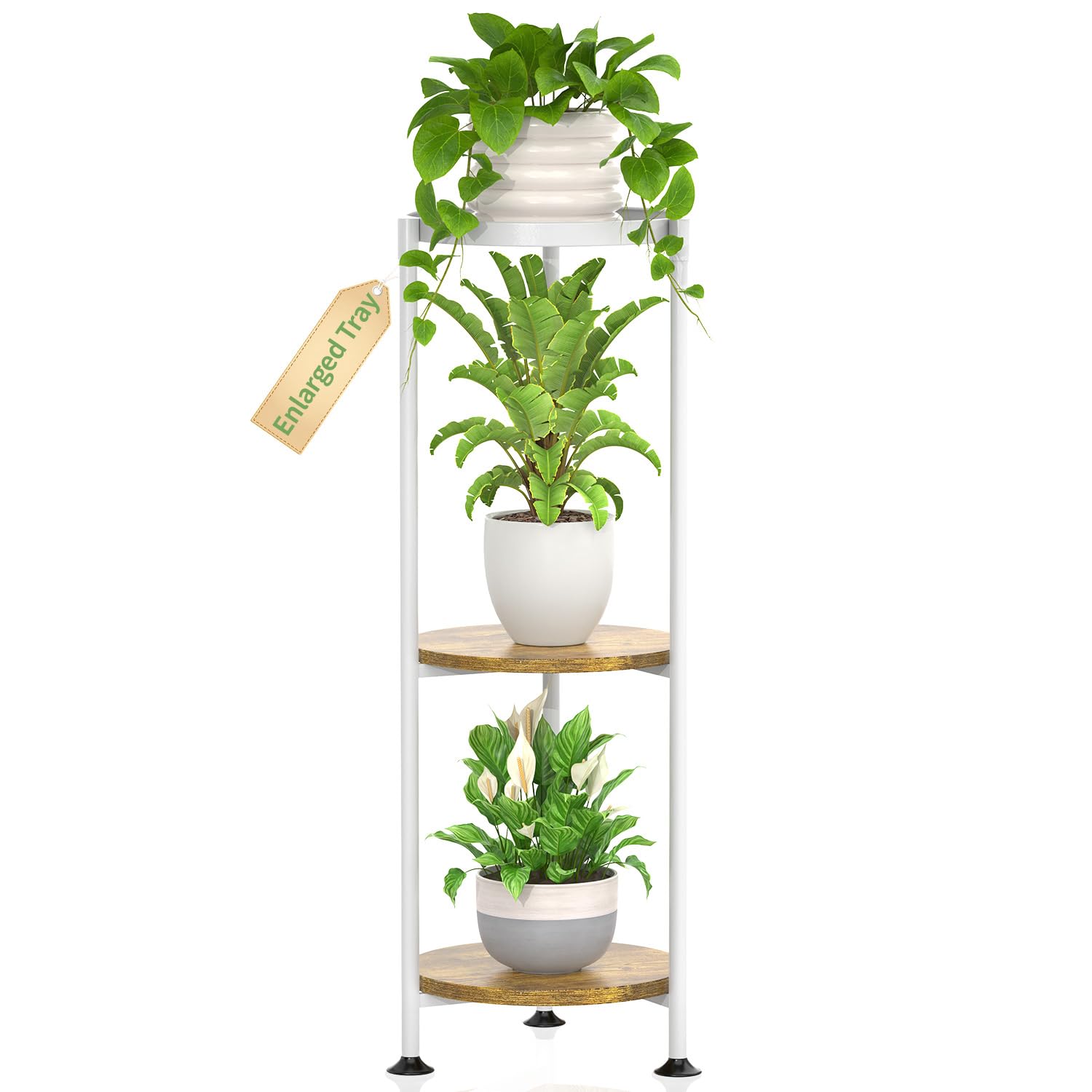 KMOTASUO 3-Tier Metal Plant Stand