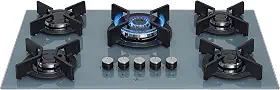 FISCHER COOKTOP GÁS 5 BOCAS TC INFINITY MESA VIDRO EIGER BIVOLT 26298-82005