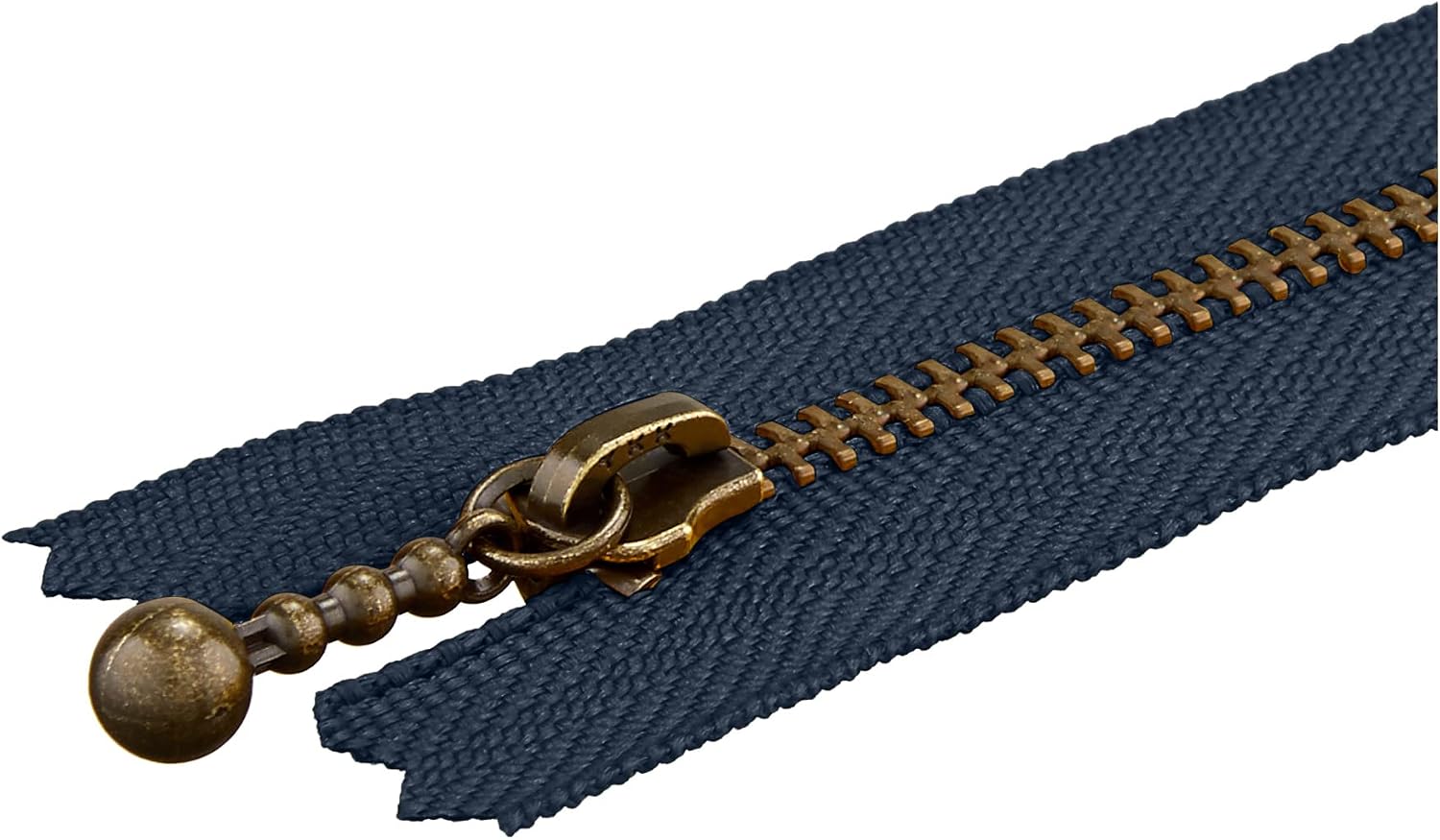 Y.K.K 3MGC-16 Gold Ball Zipper Closure 10 Pieces Length 16cm #560 Navy Blue