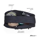 Boldfit Courthaul Badminton Kit Bag for Men & Women 6 Rackets Double Zipper Sports Kit Bag with Backstrap Durable Polyester Badminton Racket Bag for Training, Match & Travel - Black gallery image