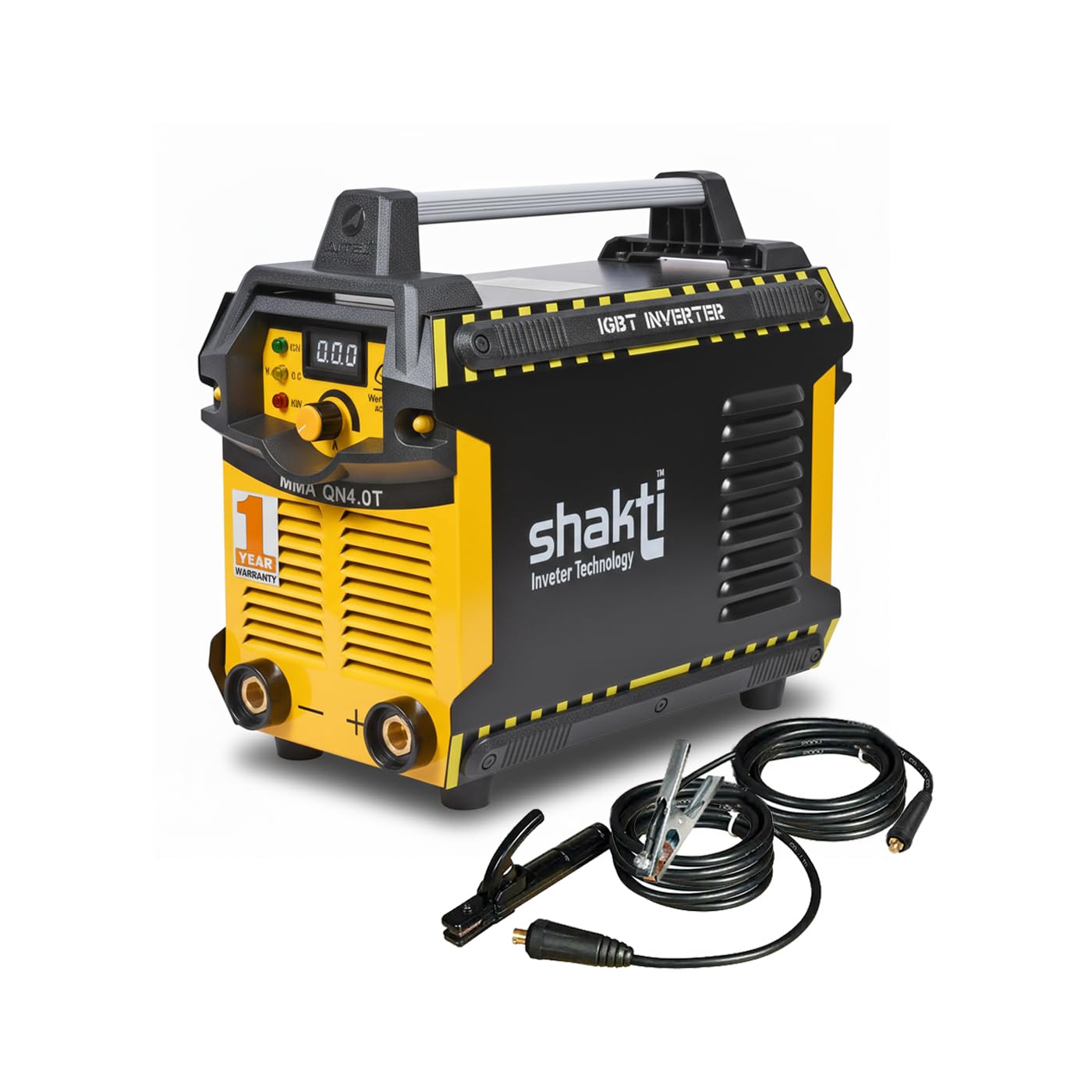 - Shakti Technology QN-4.0T Inverter Welding Machine ARC-300 Amps | 1-2 Phase Compatible | Works on 60V–560V Input | Suitable for 8G, 10G & 12G Electrodes | (1-Year Warranty).