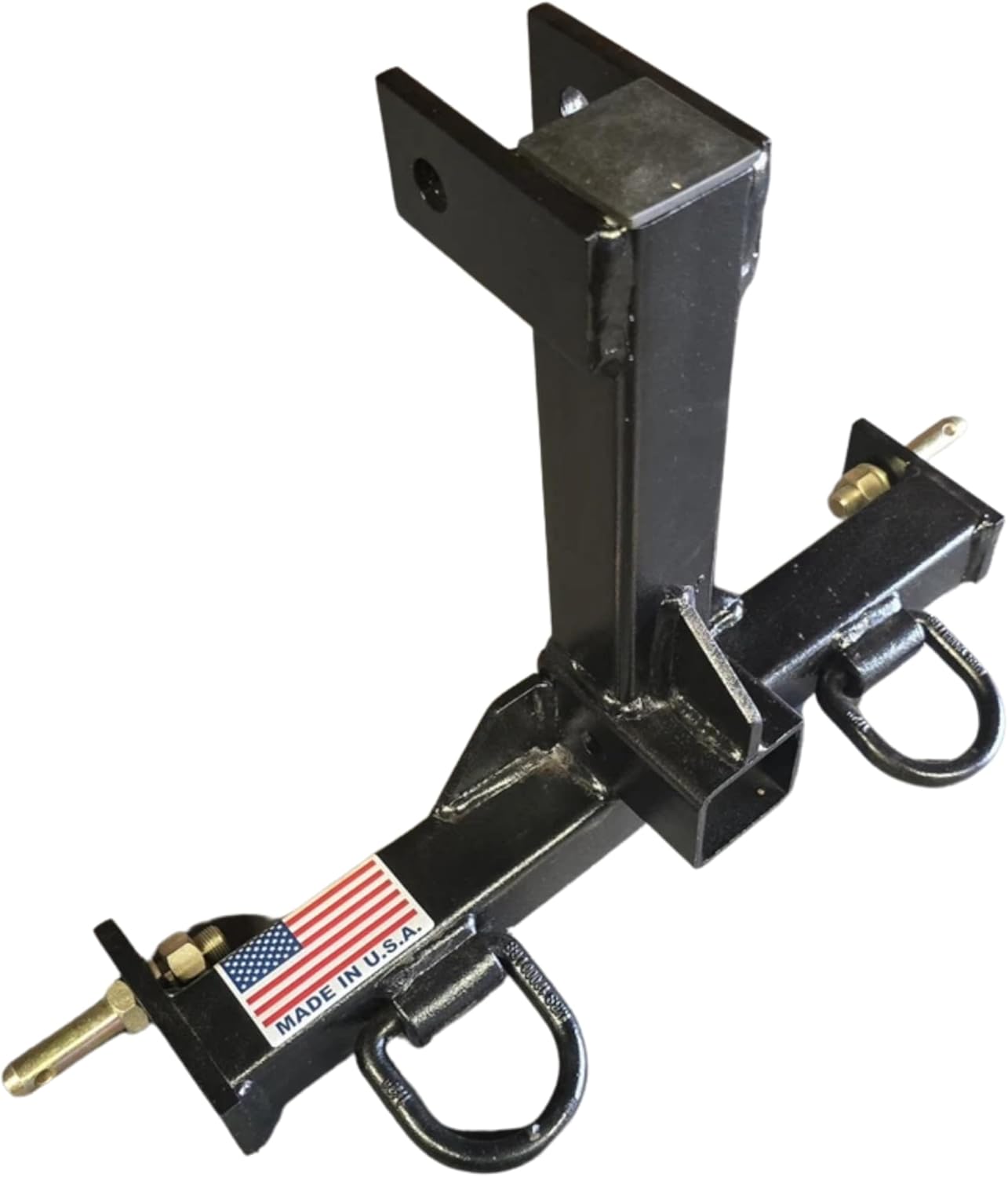 Custom CAT 0 Farm Tractor Skid 3 Point Hitch Drawbar Receiver Hitch - Black