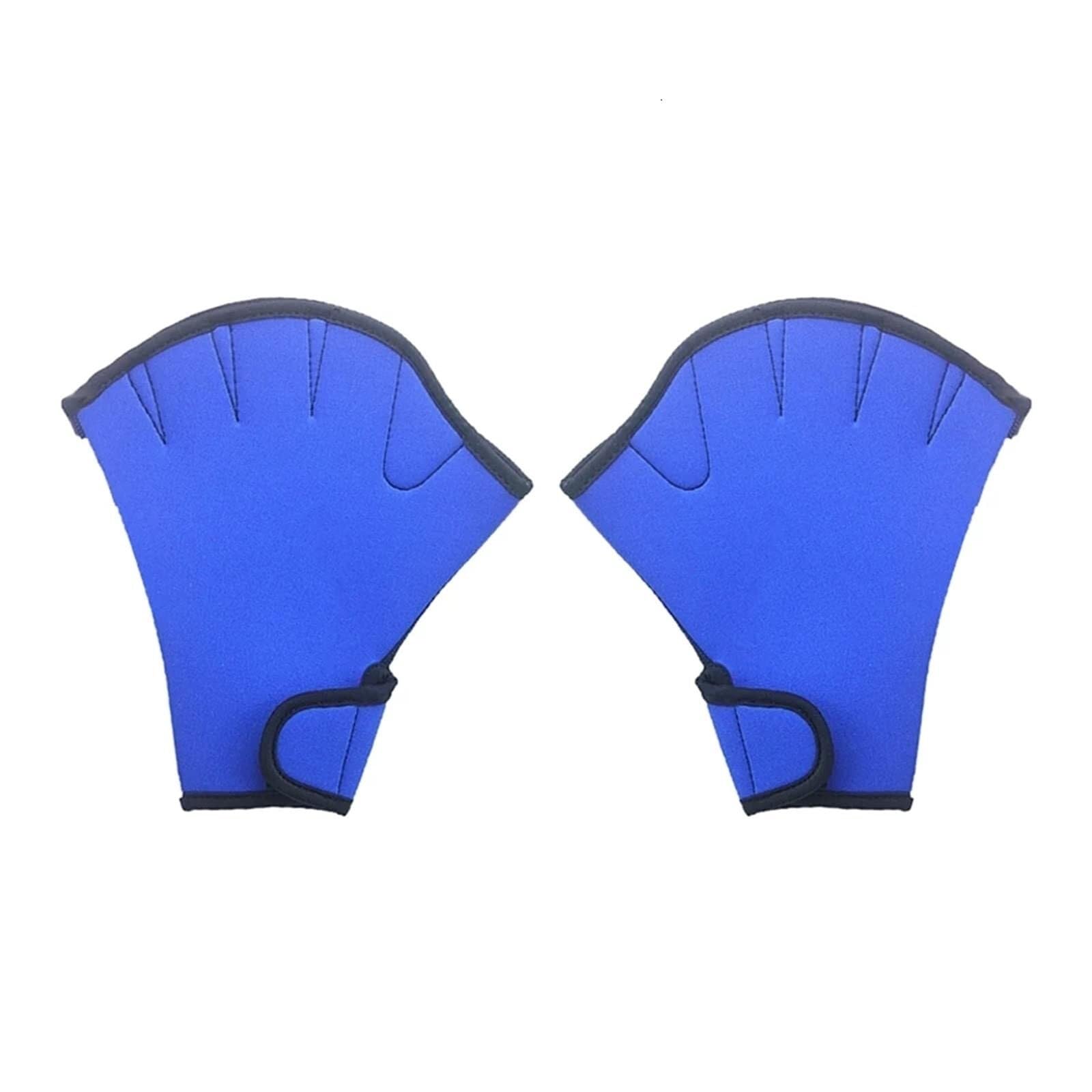 Aquatic Fitness Wasserresistente Neoprenanzug-Handschuhe zum Schnorcheln, Schwimmen, Tauchen – fingerlose Schwimmhandschuhe für Paddeltraining