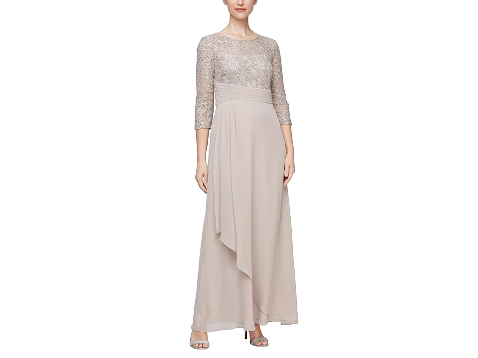 Alex Evenings Long Sequins Lace Empire Waist Dress Women’s Dress Buff : 8, Chiffon/Nylon/Polyester Alex Evenings Long Sequins Lace Empire Waist Dress Women’s Dress Buff : 8, Chiffon/Nylon/Polyester