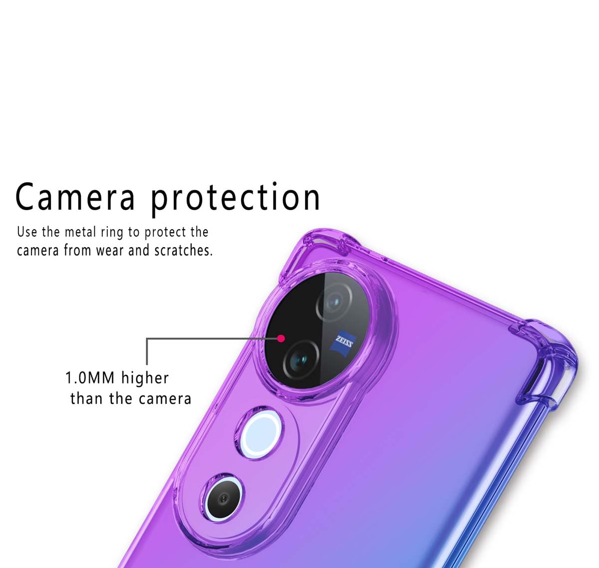 Cover VIVO V40 Lite 5G Morbida Al Tattoo – Custodia In Silicone TPU Con Fodera Interna, Antigraffio, Rosa