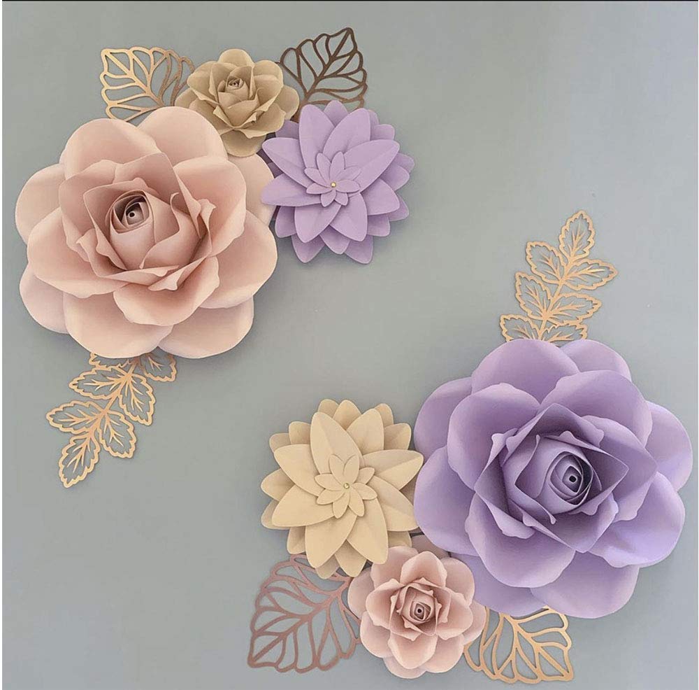 Paper Flower Decorations for Wall. Backdrop for Décor