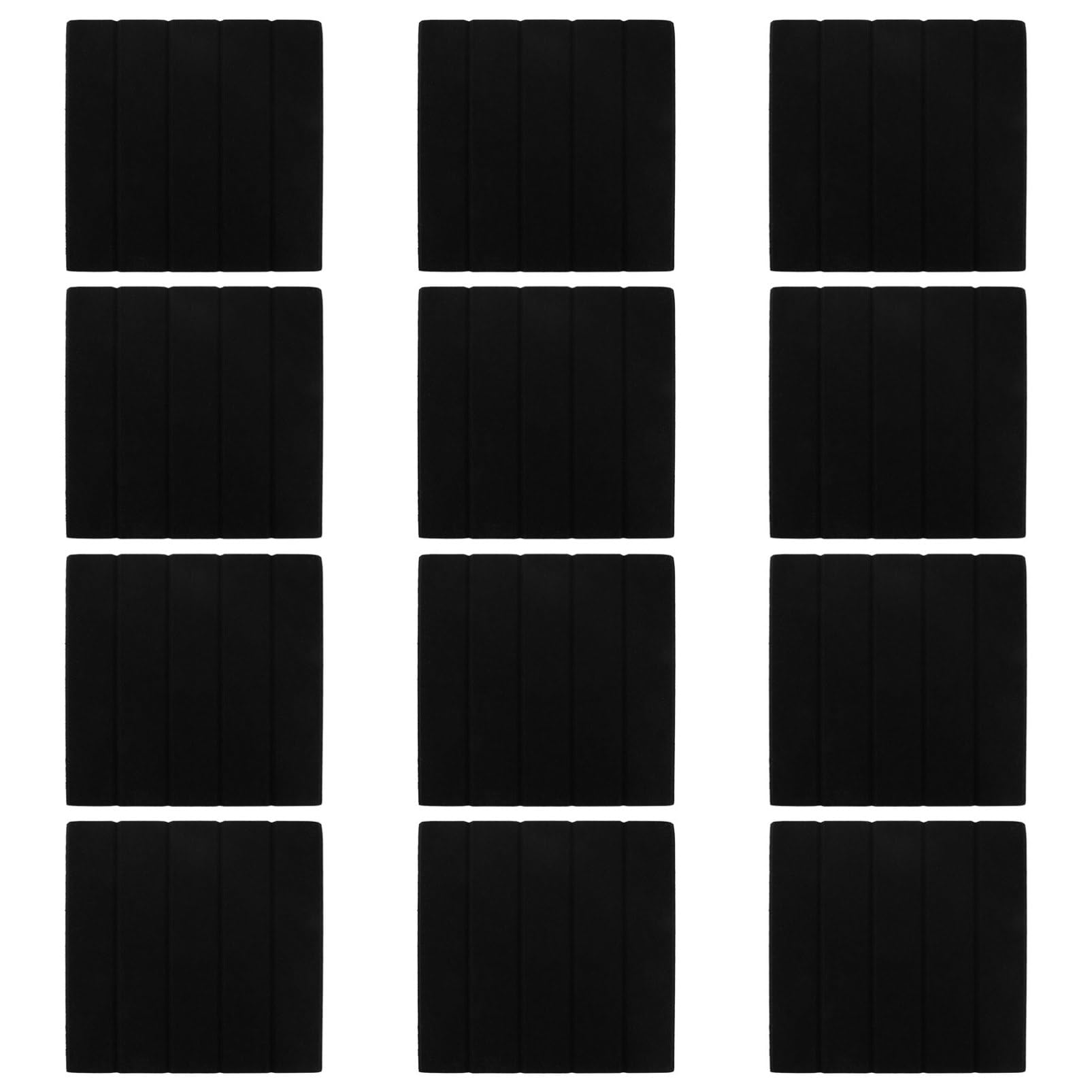 12 Piezas Paneles Acústicos Autoadhesivos para Pared Absorción Sonora Vertical Reducción de Ruido para Oficinas y Salas de Conferencias