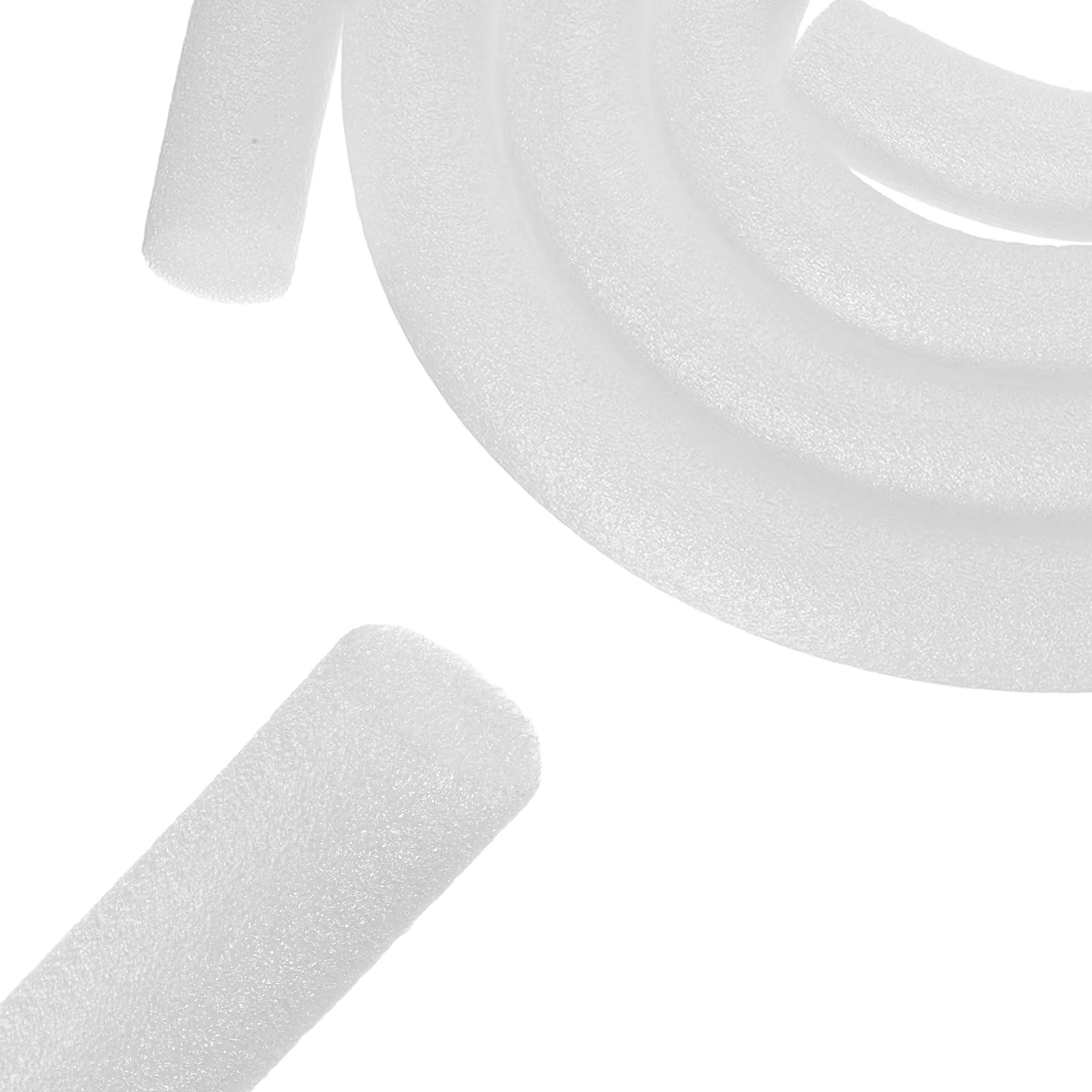 sourcing map Backer Rod, 30mm x 2.5m Foam Weather Strip Seal Rod Caulk Saver for Furniture Gaps Concrete Filler Expansion Joints Crack Filling, White