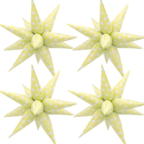 Miniatura 8 de Globos de lunares retro verde menta, globos de caramelo dulce, estrella explosiva, globo retro de lunares para cumpleaños, primavera, jardín, boda,