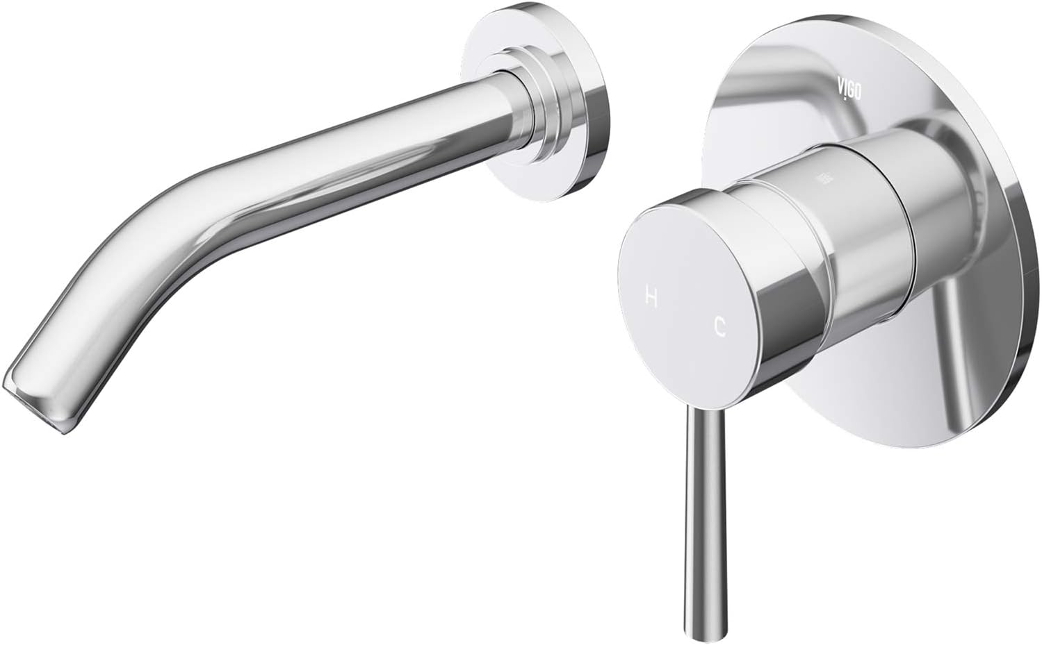 Exсluѕіvе Dіѕсоunt 60% Prісе VIGO VG05001CH 5 H Olus Chrome Single-Handle Wall Mount Dual Hole WaterSense Solid Brass Bathroom Sink Faucet