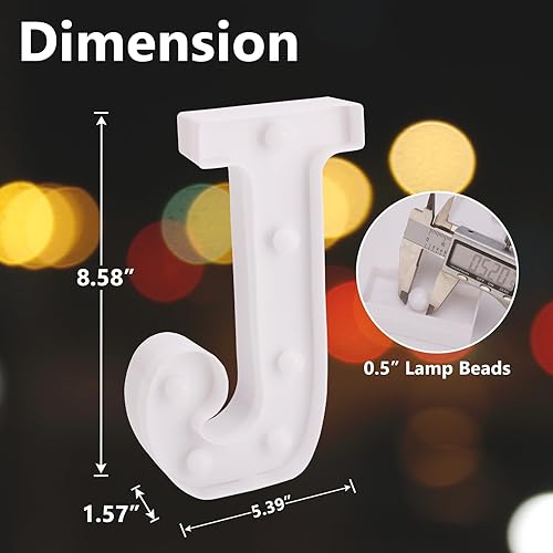 Miniatura 68 de Letrero LED de marquesina, letras iluminadas del alfabeto, letras LED que funcionan con pilas, para luz nocturna, bodas, cumpleaños, fiestas, Letra E