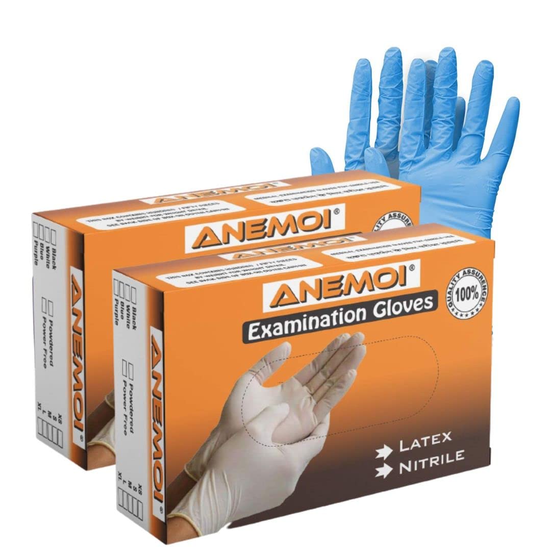 ANEMOI Nitrile Disposable Surgical Gloves - Powder Free, Comfortable Industrial Gloves for Medical Exam, Rubber Medical Gloves with Excellent Quality and Durability (Pack of 200) (B0C62LCKTK) Amazon Price History, Amazon Price Tracker