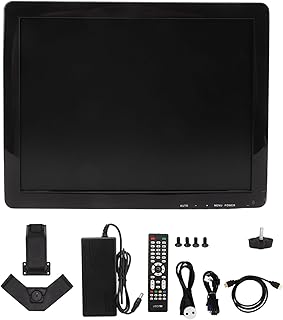Monitor LCD TFT de 15 Polegadas Com VGA HD Multimídia AV BNC USB Interface de Entrada DC Tela Colorida HD Com Controle Remoto de Alto-falante (Plugue UE)
