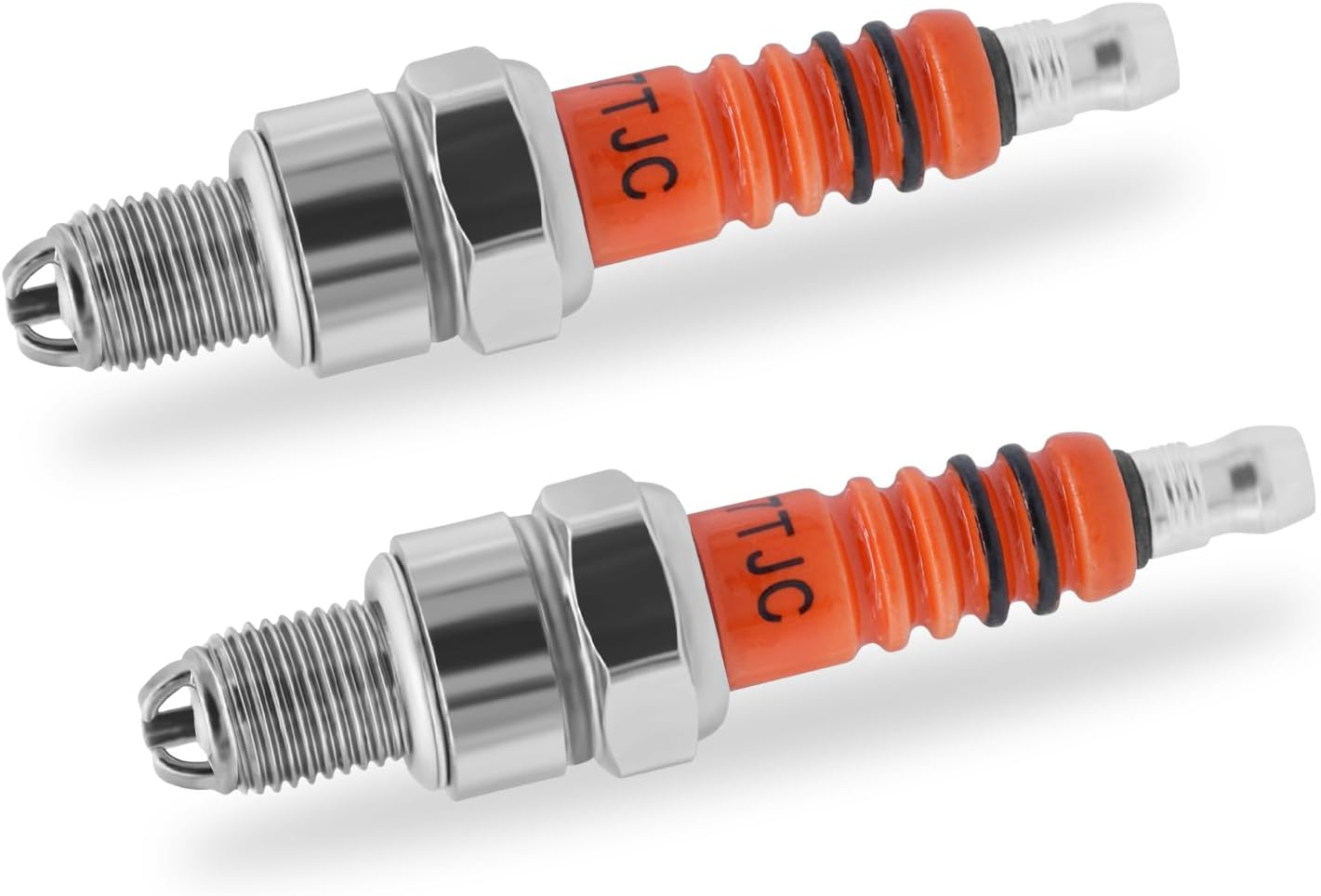 Wai Danie 2PCS 3 Electrode Motorcycle Spark Plug A7TC A7TJC High Performance Triple Electrode Replace Compatible with C7HA C7HSA