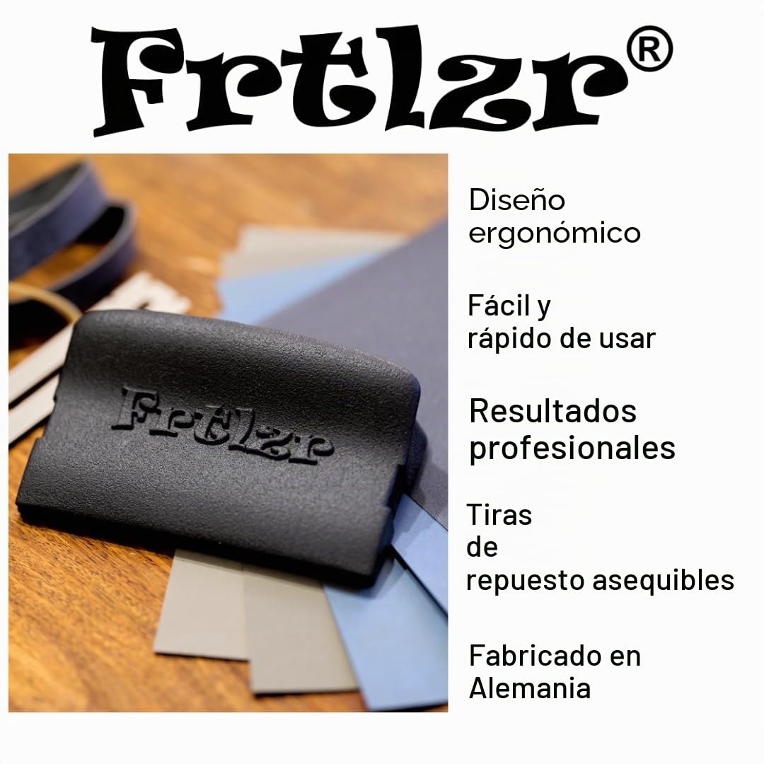 Kit de pulido de trastes de guitarra básico, fabricado en Alemania, diseño ergonómico, kit de acabado de trastes
