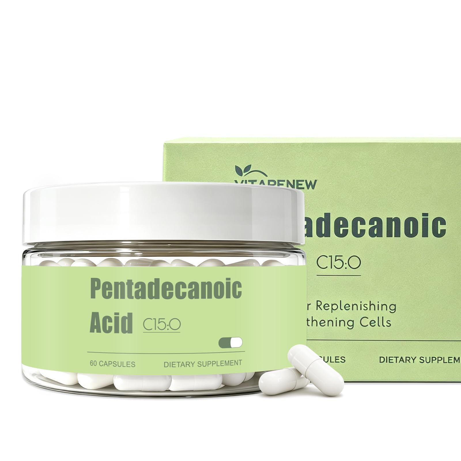 Pentadecanoic Acid Supplement | 60 Vegan Capsules