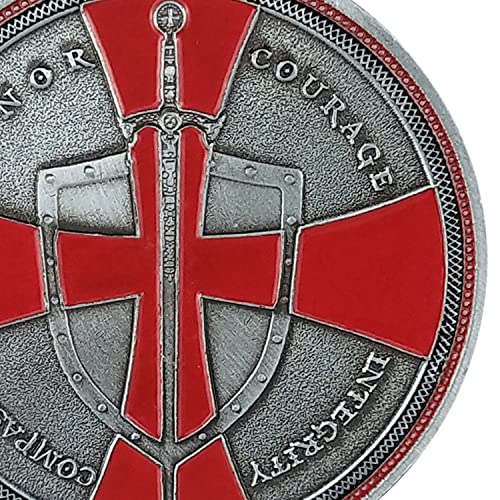 Tempelritter Herausforderungsmünze Rotes Kreuz Religiöse Münzsammlung Gedenkgeschenk