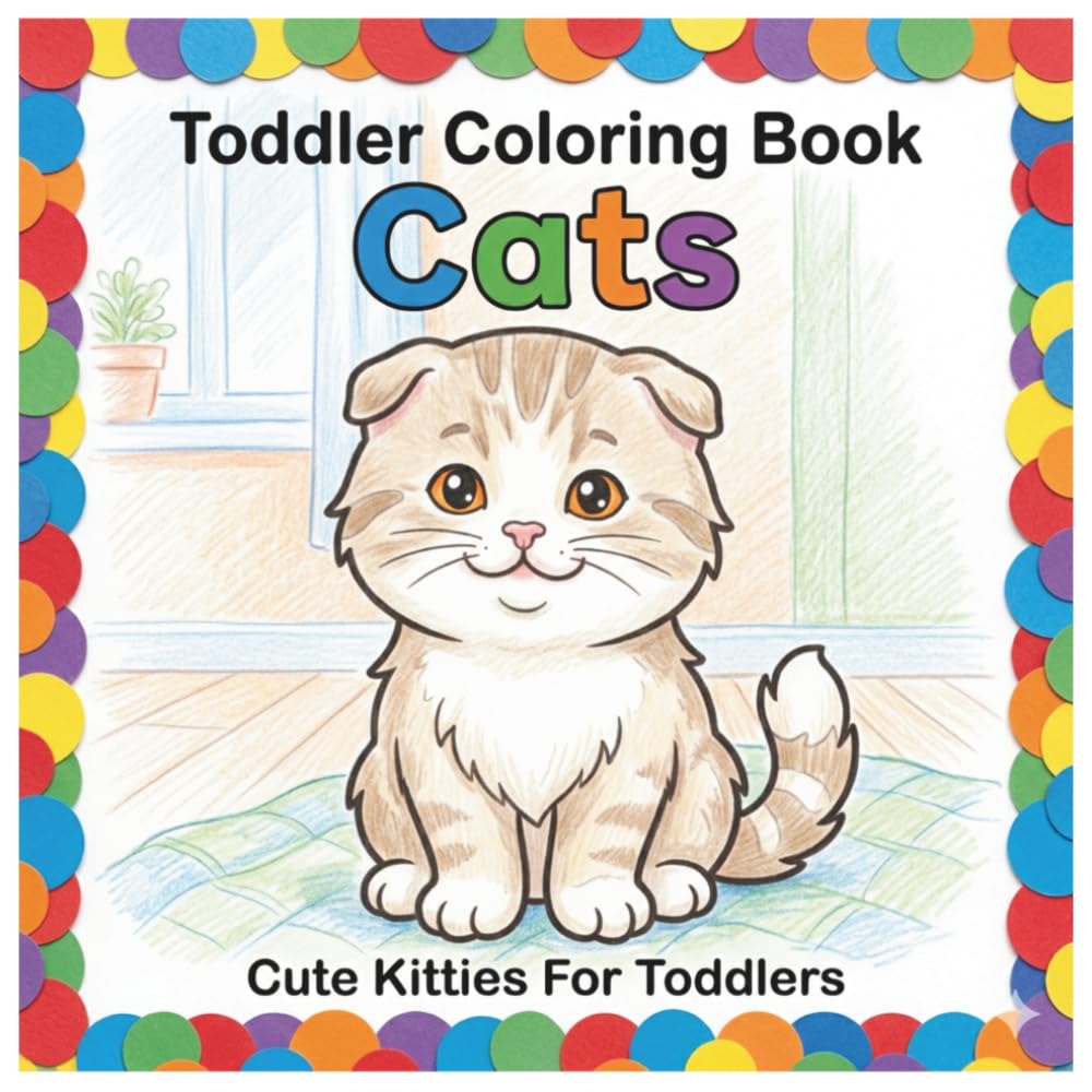 Toddler Coloring Book Cats: Cute & Easy Coloring Book For Toddlers | Cute Cat Coloring Book For Toddlers | Coloring Pages For Kids Ages 1-3 | Bold Line Coloring Book