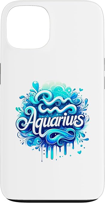 Aquarius Zodiac Symbol Horoscope Astrology Birthday Case for iPhone 13
