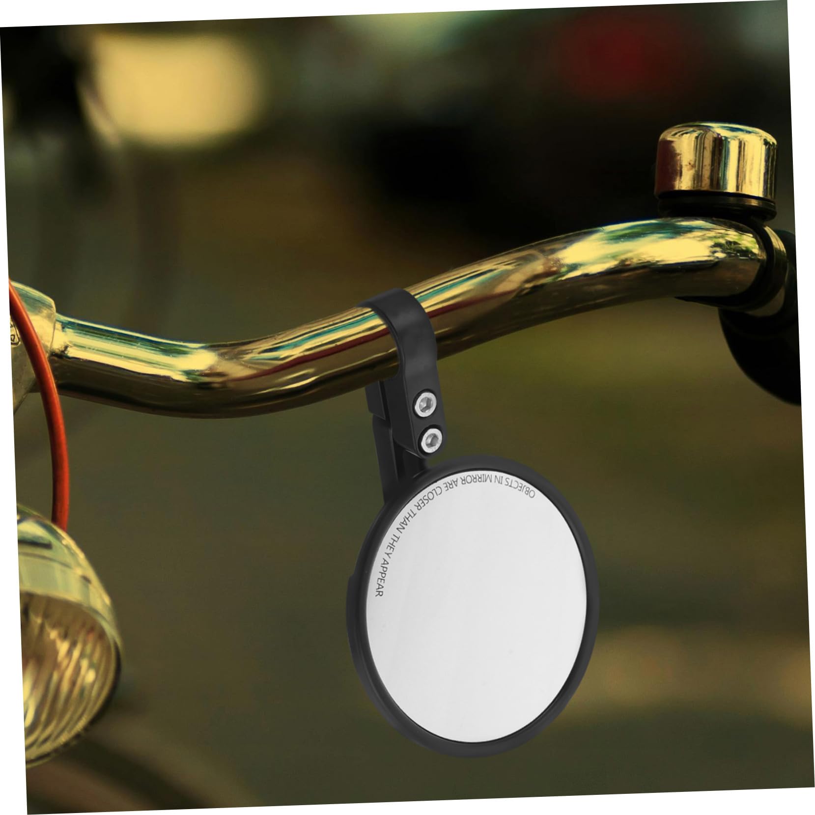 Abaodam 2stücke Rückspiegel für Fahrrad Runde Design mit Weitem Sichtfeld Robust und Stoßfest Einfache Montage ohne Werkzeug Passform für Verschiedene Motorrad und Fahrradmodelle