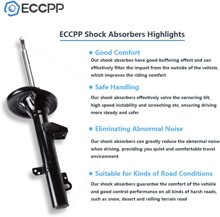 ECCPP shock Struts shock absorbers for 1994-2007 for Ford Taurus,1994-2005 for Mercury Sable shock Struts for 334169 Rear shocks