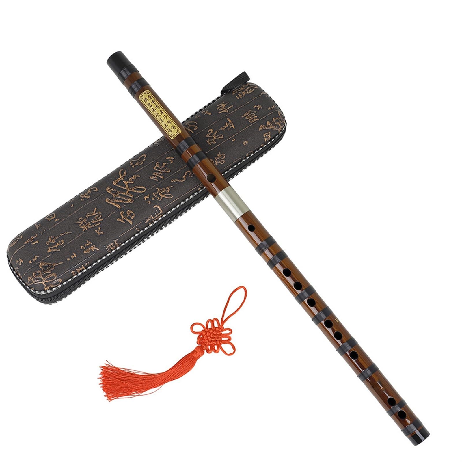 Flûte De Bambou Boîte En Tissu Pour Flûte En Bambou Ton C/D/E/F/G Flûte En Bambou Amer Dongxiao Pour Débutants Jouant De La Flûte(D Key)