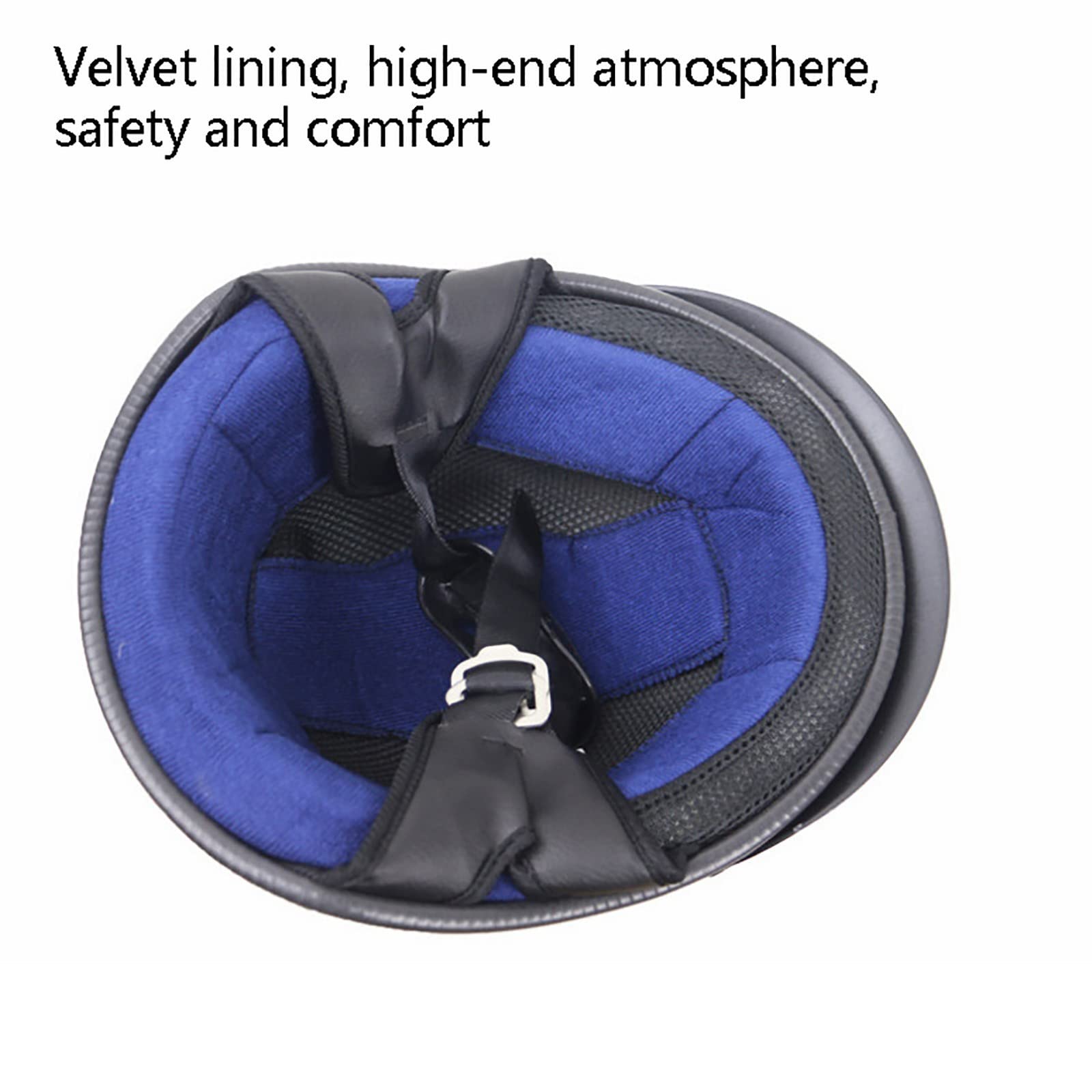 Casco Moto Retrò Mezza Conchiglia - DOT Omologato, Visiera, Aperto Per Uomo E Donna - Foto 8