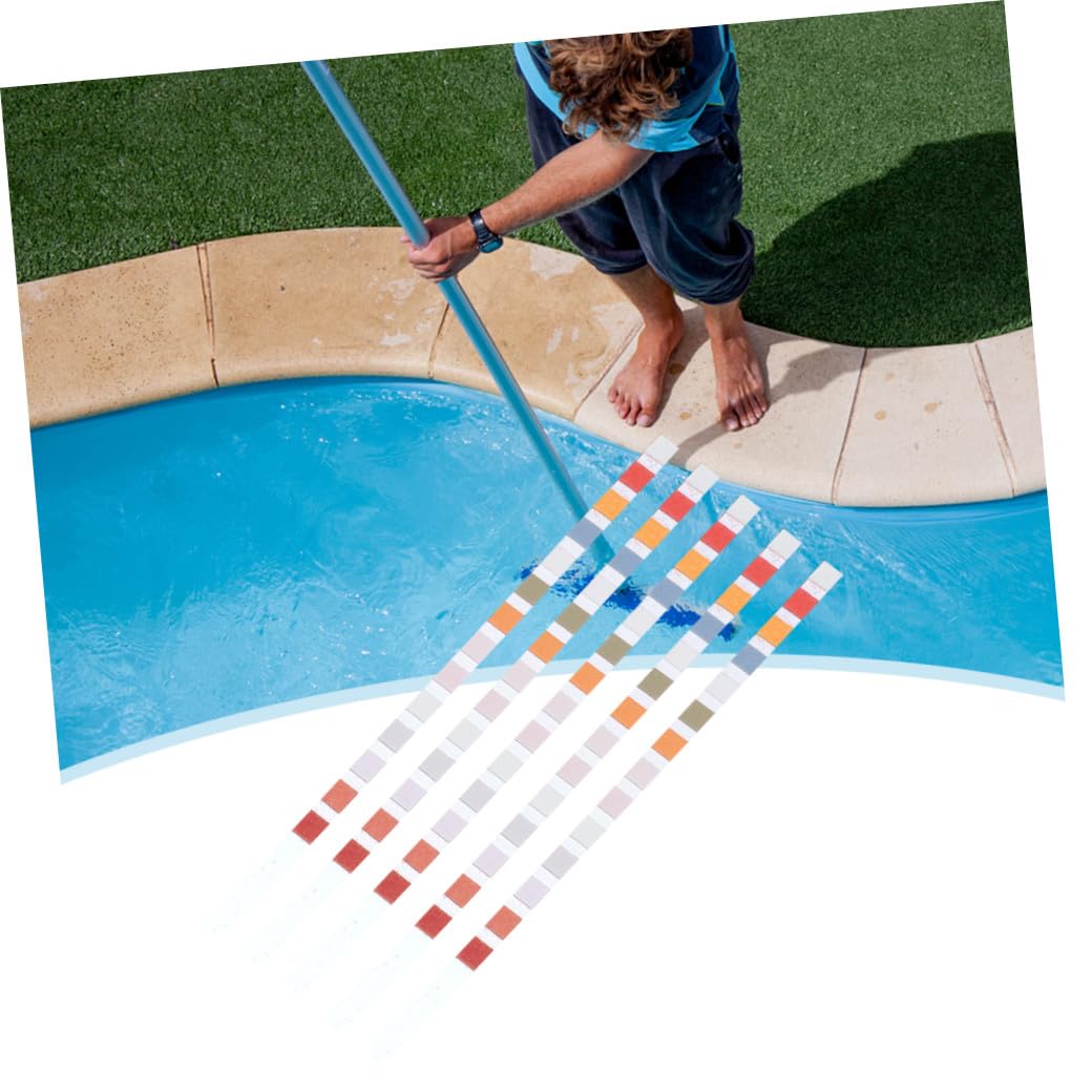 iplusmile 3 Sätze Pool Teststreifen Für Wasserqualität Ph Härte Und Alkalinität Aufbewahrungsflasche Für Schwimmbäder 50 Stück * 3