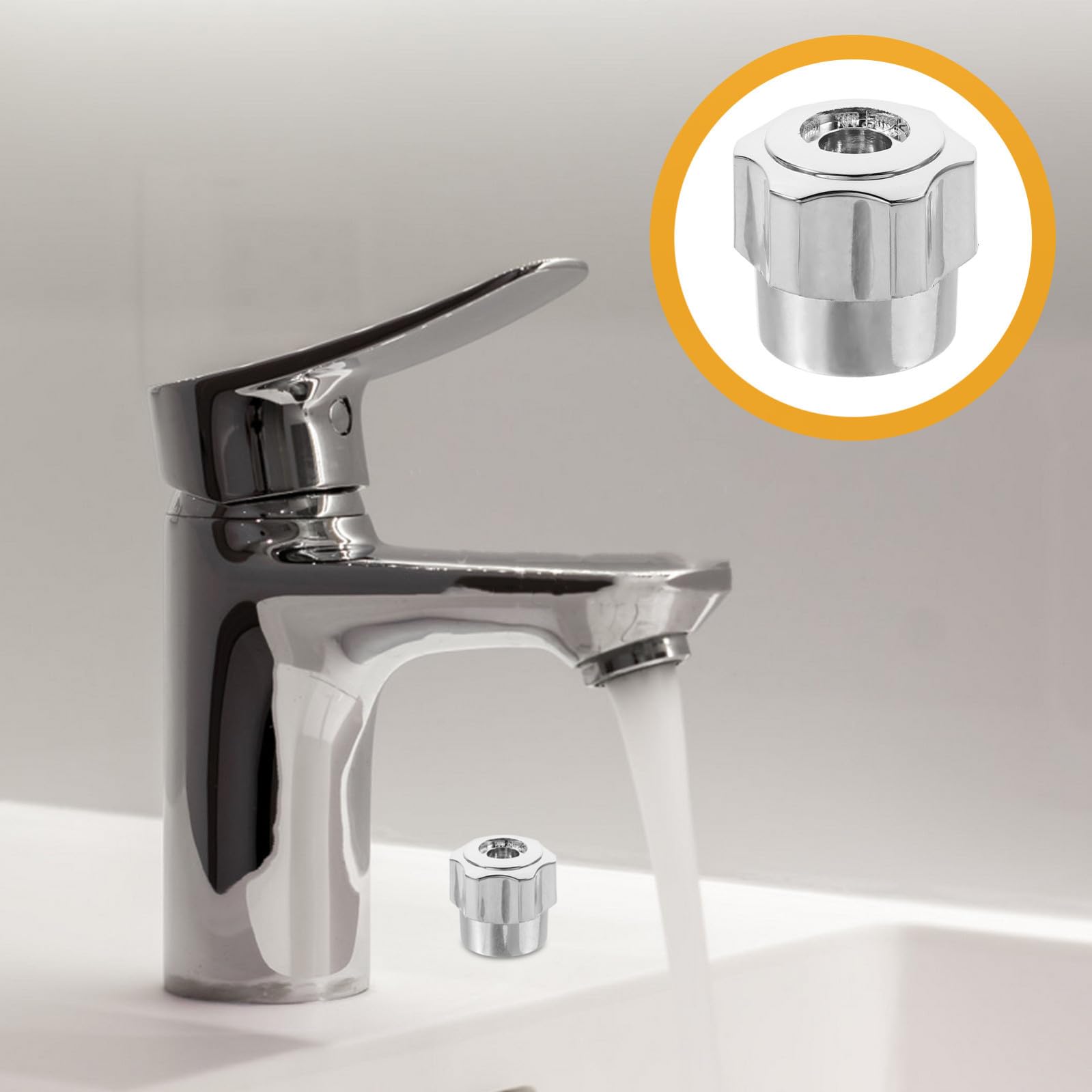 Generic 6 Szt. Częściowy Gałek Do Wanny z Aluminium Wymienne Uchwyty Kranów Łazienkowych i Kuchennych Ergonomiczne Pokrętła Do Ciepłej i Zimnej Szybka Instalacja Trwałe i Komfortowe