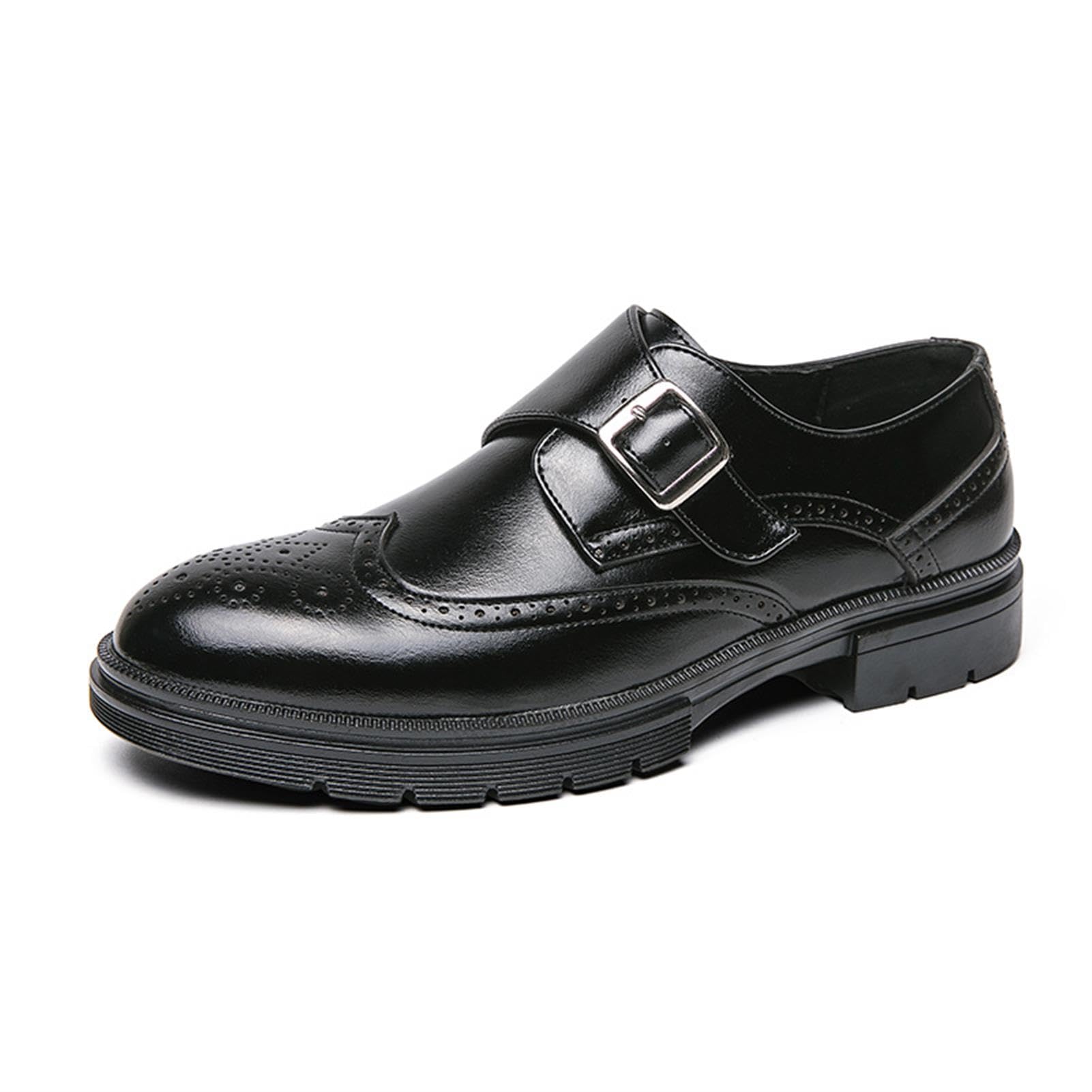 Scarpe Uomo Pelle PU Brogue Eleganti Affari Cerimonia Matrimonio