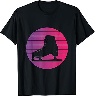 Patines de patinaje sobre hielo, color lila Camiseta