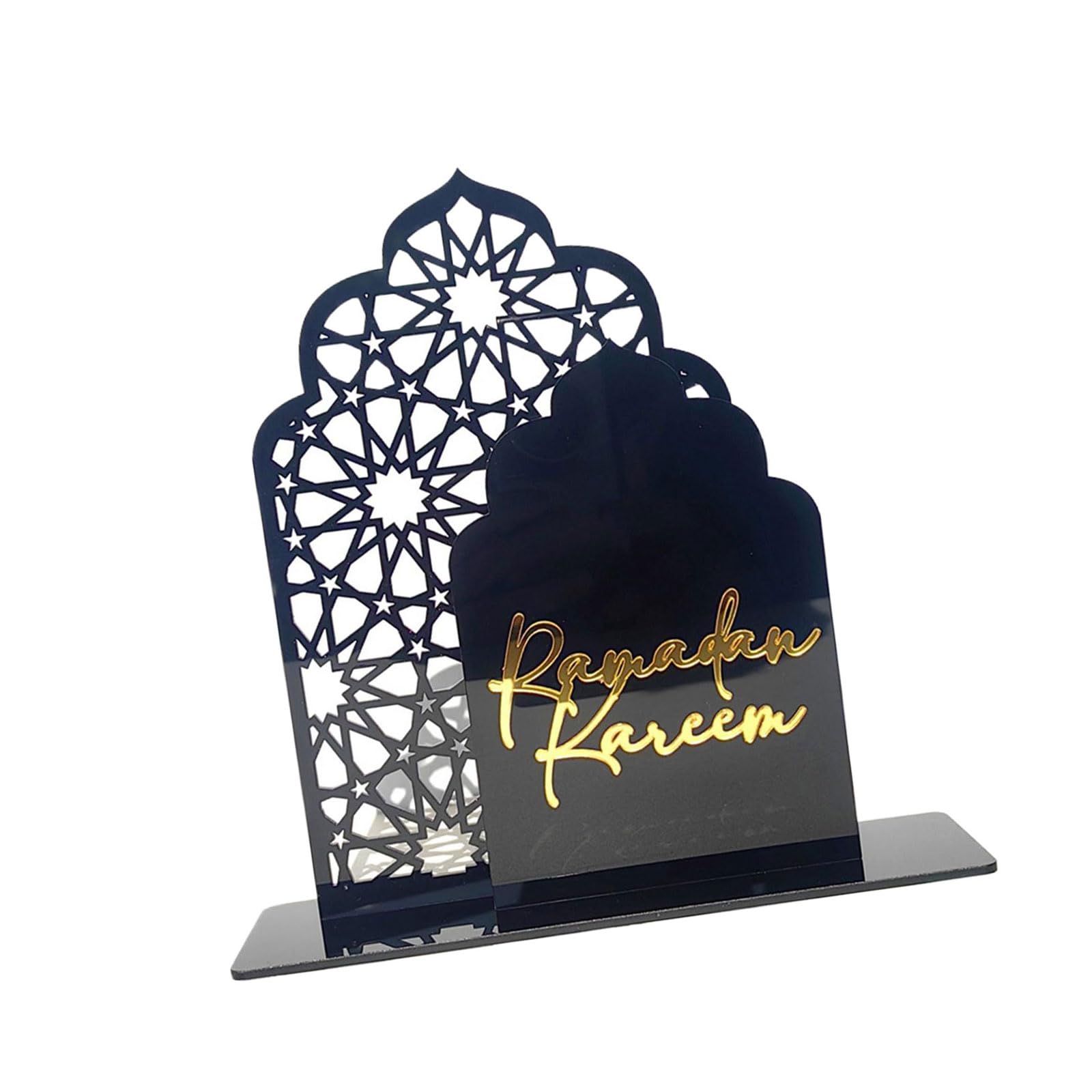 Msioytog Acrylic Decorations Castles Shape Eid Party Supplies Suitable for Eid Celebration in Various Setting Party Decoration