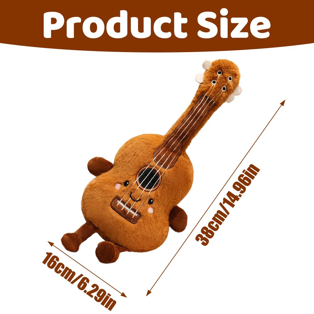 Peluche A Forma Di Strumento Musicale, Morbido Peluche a Forma di Chitarra, ChitarraPeluche Creativa, Chitarra Peluche Del Violino Giocattolo per Soggiorno e Camera da Letto