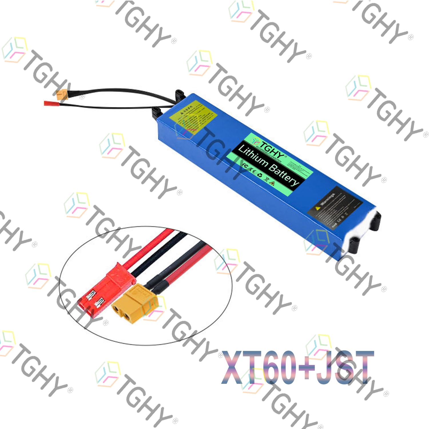 TGHY Batteria al Litio da 36 Volt per Monopattino Elettrico, 36V 7.8AH 9AH 10.5AH, Rimovibile e Pieghevole, per Motori di Skateboard da 0-350W, con Caricabatterie Incluso.,36v9ah
