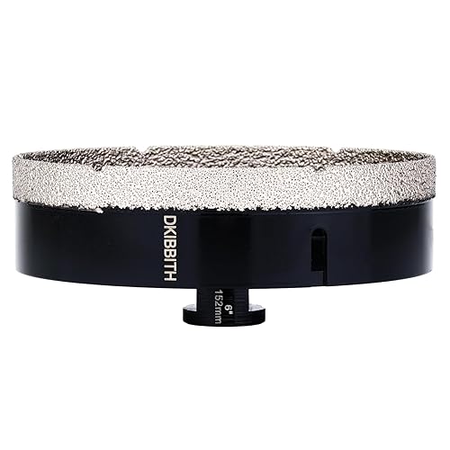 Vista 17 de DKIBBITH Brocas de diamante de núcleo seco 3/4 Pulgada 20mm Amoladora angular soldada al vacío para azulejos de porcelana, cerámica, granito