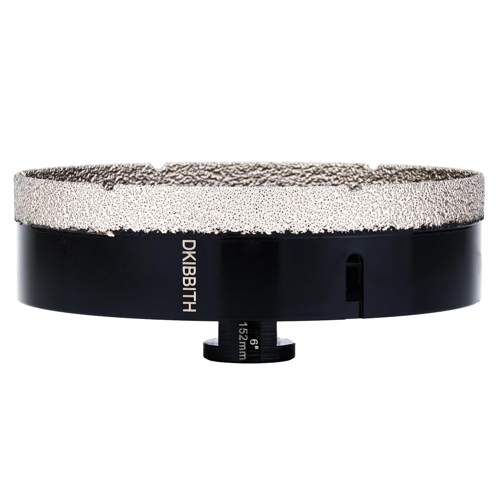 DKIBBITH 6" Dry Diamond Core Drill Bit, Tile Hole Saw for Ceramic Porcelain Granite Quartz Marble Tiles Stone Brick Glass Block with 5/8-11 Thread Fit