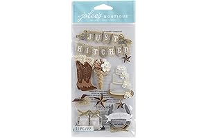 Jolee's Boutique Western Wedding Scrapbook Stickers