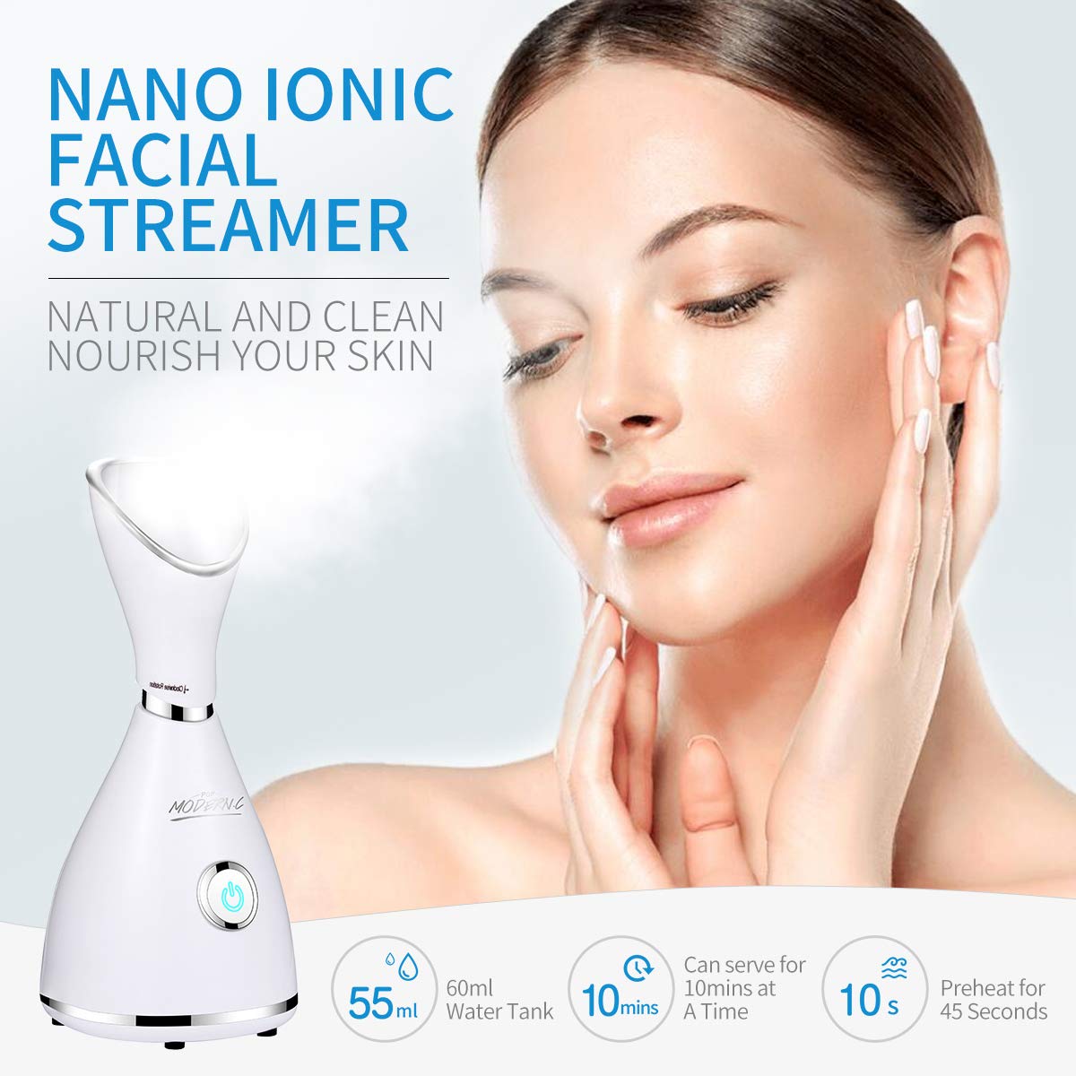 Facial Steamer Steam for Face Personal Home SPA Moisturizing Cleansing Pores Humidifier Atomizer Blackhead Remover Tools Kit and Hair Band for Mother Women Gifts : Beauty & Personal Care
