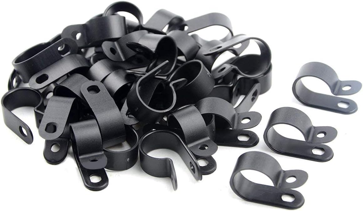 TOVOT 100PCS 3/4" Nylon Cable Clips Assortment RType Cable