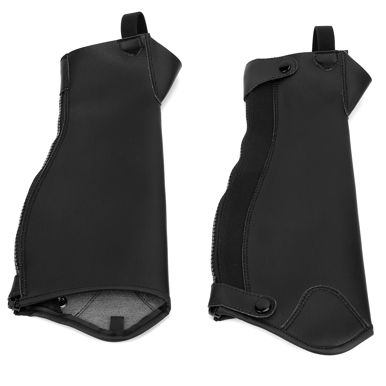 Rosvola Mezzo Stivale Equitazione, Comfortevole Design, per Equitazione | Materiale super fibra, chiusura con cerniera su tutta la lunghezza, diverse misure disponibili