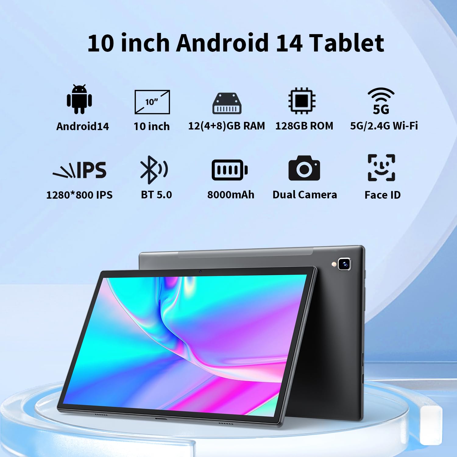 Android 14 タブレット 12GB RAM 128GB ROM Amazon.com : Android 14 Tablet, 2025 Latest Tablet 10 inch