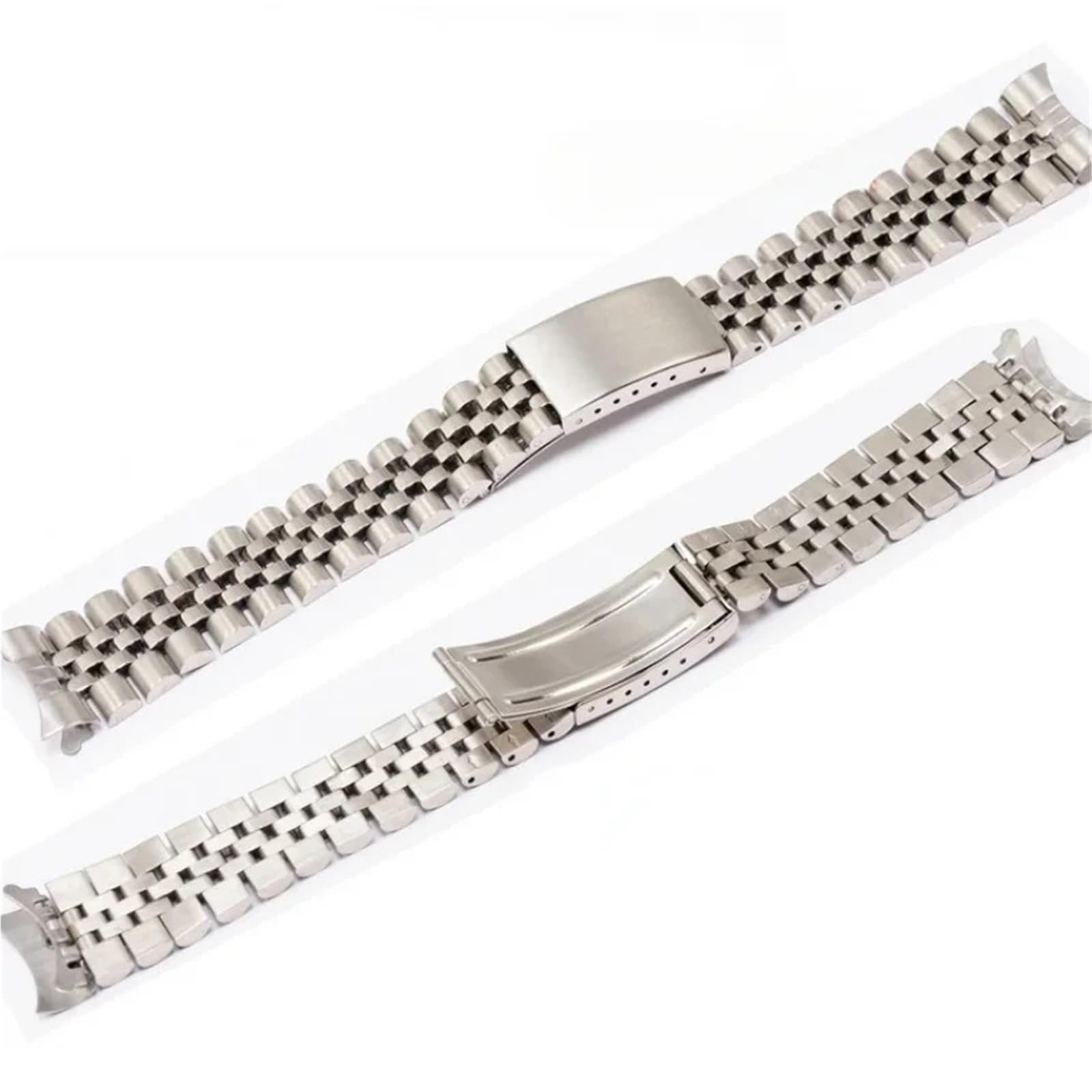 Cinturino Orologio Acciaio Inox Fibbia Pieghevole Larghezza Variabile