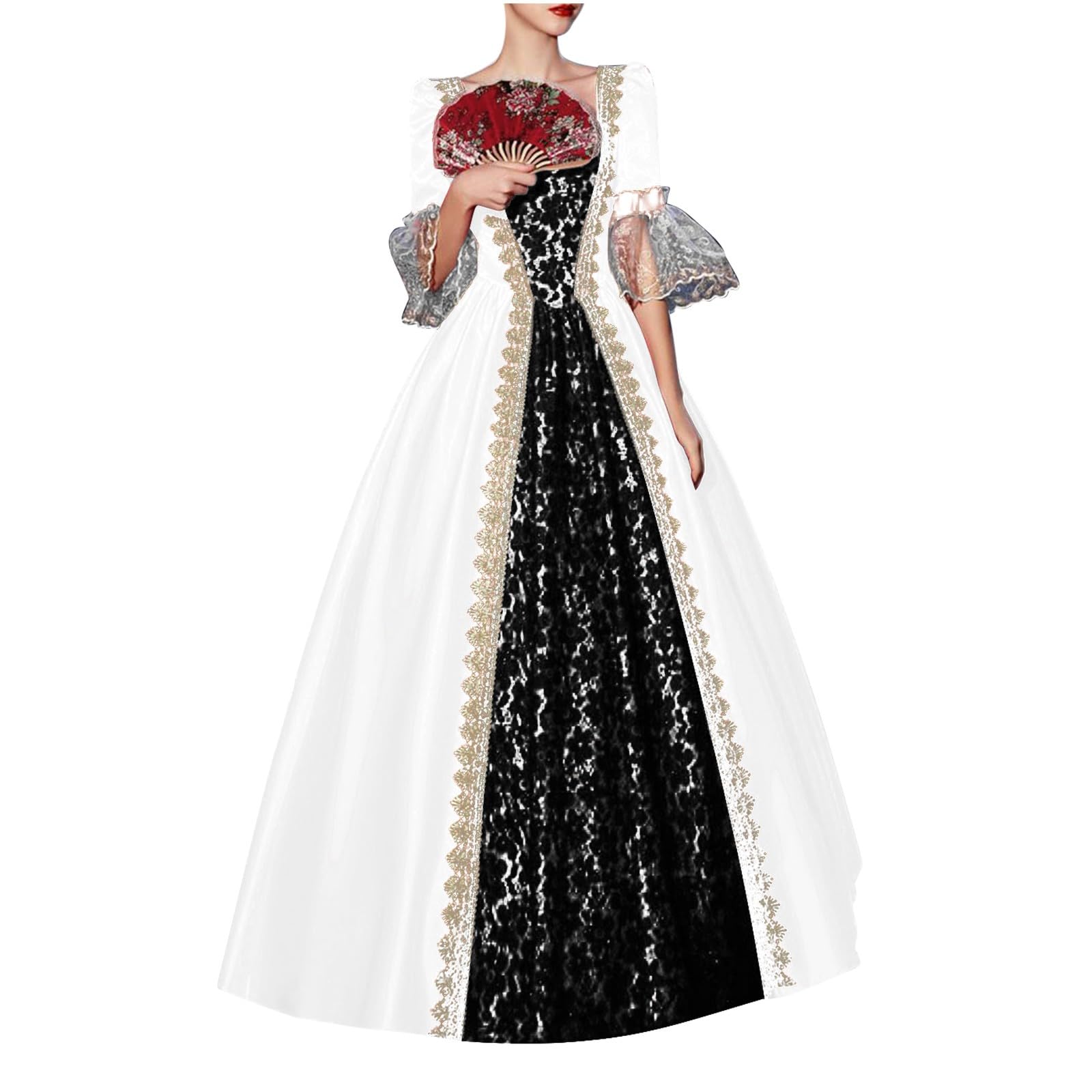 Disfraz de Halloween para adulto, diseño barroco, para mujer, vestido de hombre, vampiro renacentista medieval, carnaval, noche, princesa, rey noble, fiesta A46