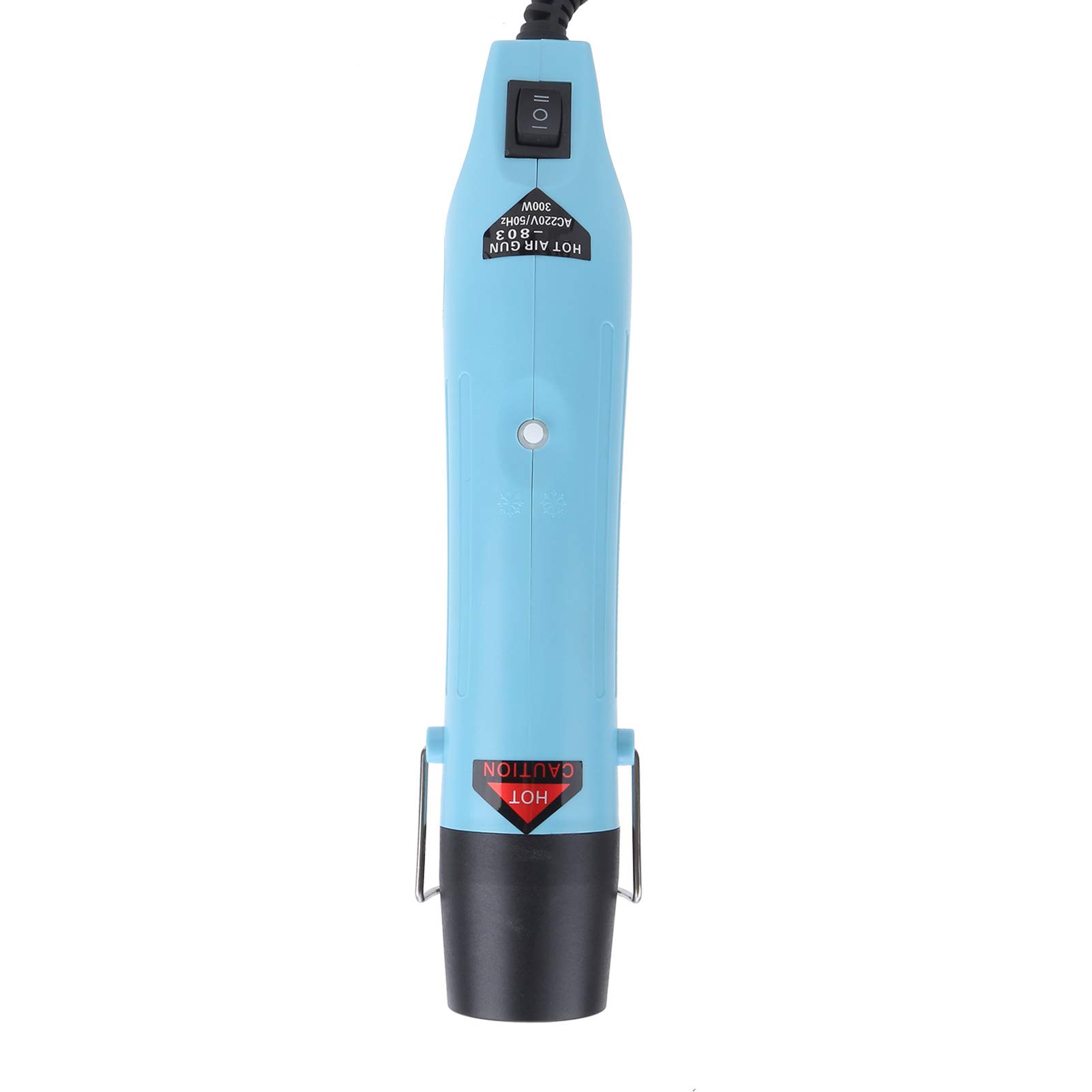 Pistolet Air Chaud 300W Température Variable 60-210°C avec Buses pour Soudage Désoudage Prise EU 220V