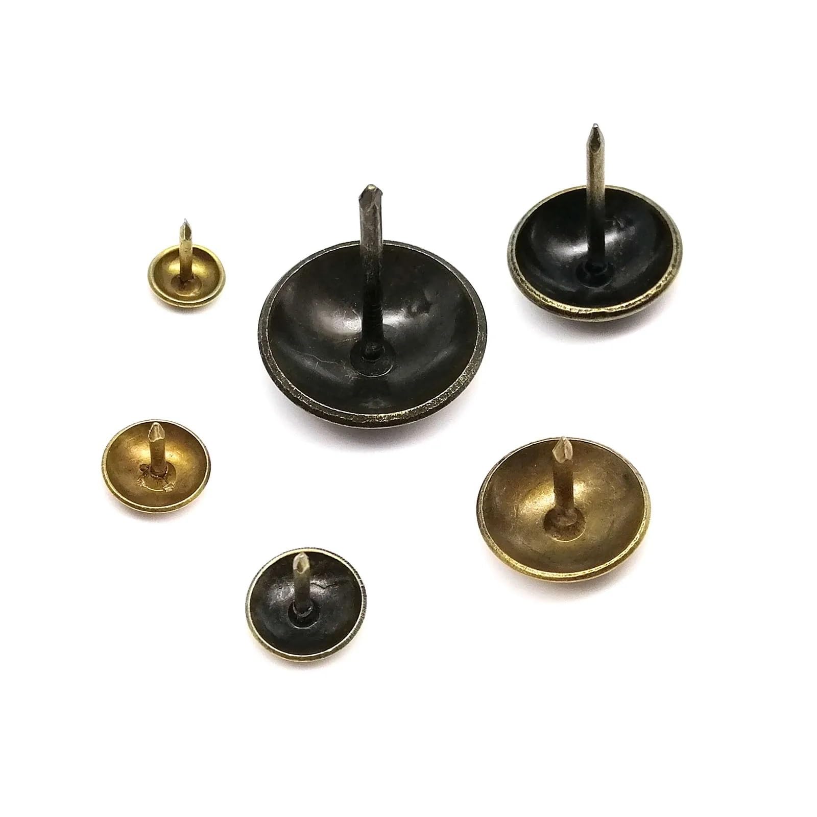 Yangshe One Color 800Pcs Antique Brass Bronze Upholstery Nails Sofa Decorative Tack Studs