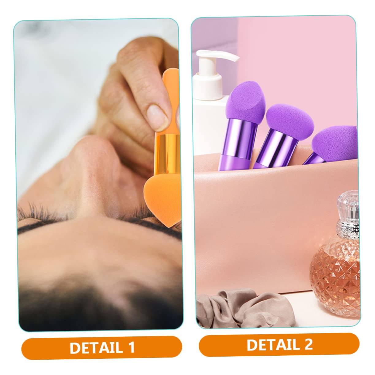 POPETPOP 30pezzi Spugnette Makeup Portatili Strumenti Cosmetici Versatili Per Applicazione Fondotinta e Trucco Lavabili e Riutilizzabili Per Uso Quotidiano e Professionale