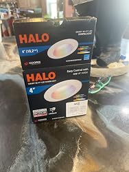 HALO WiZ Pro Smart Recessed LED Can Light - 5/6 Inch, Color & Tunable White, 65W Equivalent, Damp Rated