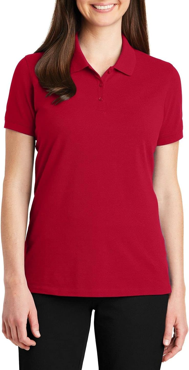 JustBlanks Womens Short Sleeves Polo Shirt Performance Lightweight Athletic Golf Polo Shirt for Women